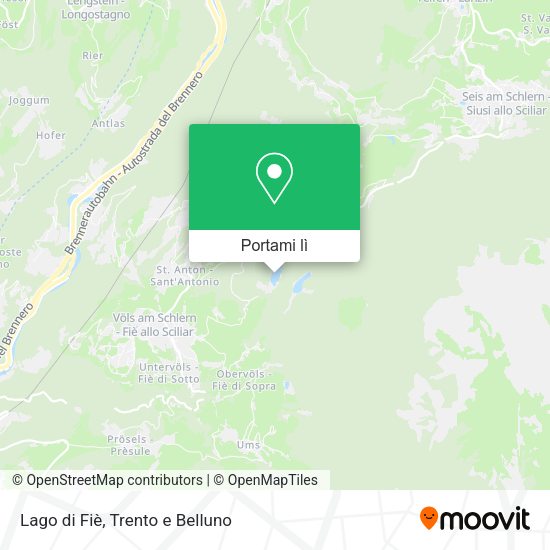 Mappa Lago di Fiè