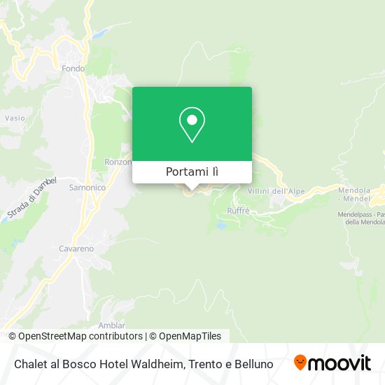 Mappa Chalet al Bosco Hotel Waldheim