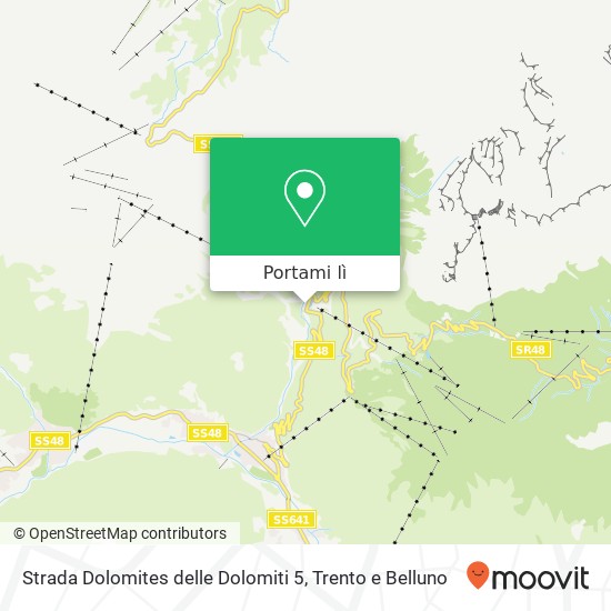 Mappa Strada Dolomites delle Dolomiti 5