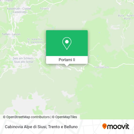 Mappa Cabinovia Alpe di Siusi