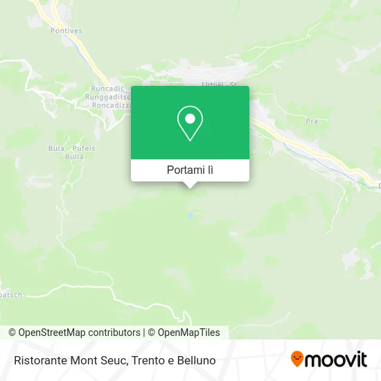 Mappa Ristorante Mont Seuc