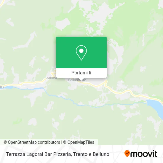 Mappa Terrazza Lagorai Bar Pizzeria
