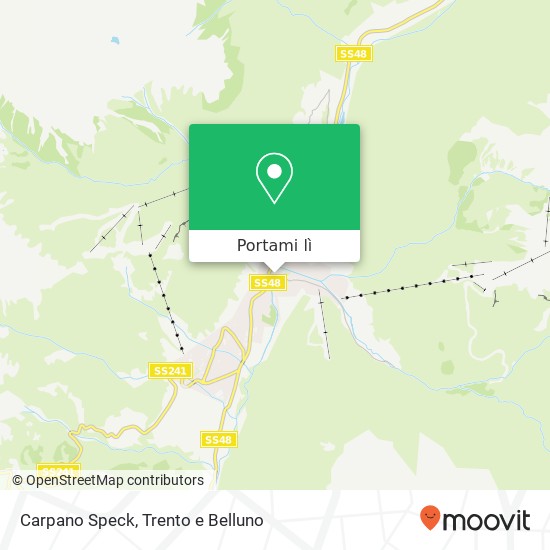 Mappa Carpano Speck, Via Meida, 15 Pozza di Fassa