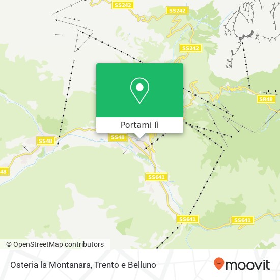 Mappa Osteria la Montanara, Streda Dolomites 38032 Canazei