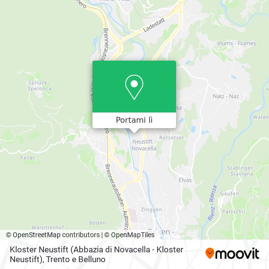 Mappa Kloster Neustift (Abbazia di Novacella - Kloster Neustift)