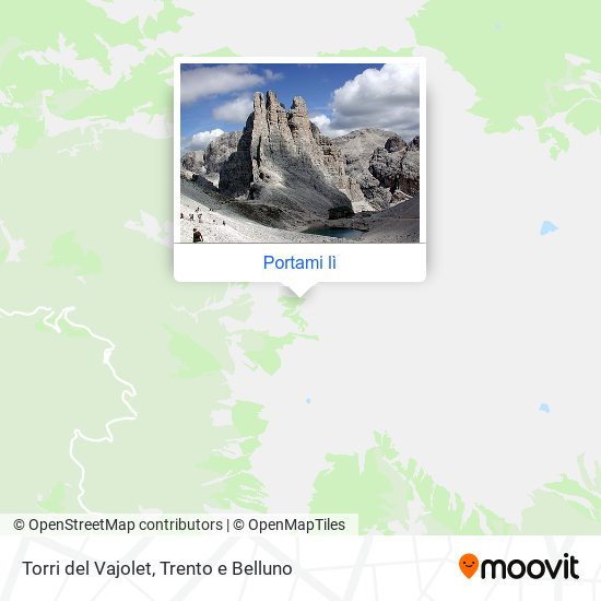 Mappa Torri del Vajolet