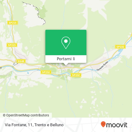 Mappa Via Fontane, 11