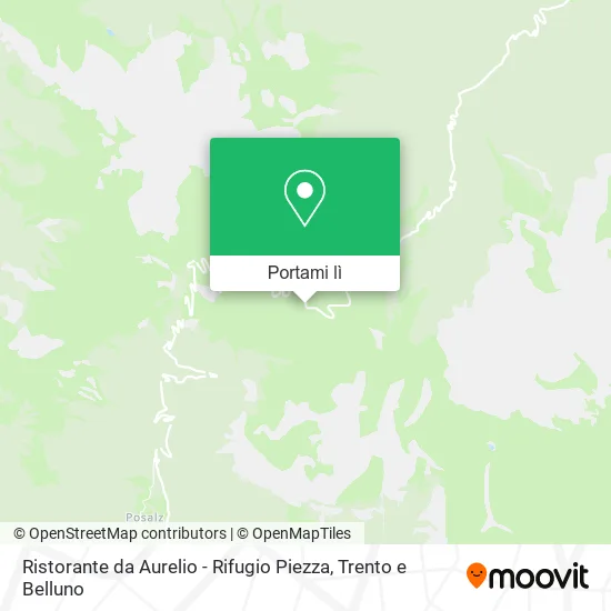 Mappa Ristorante da Aurelio - Rifugio Piezza