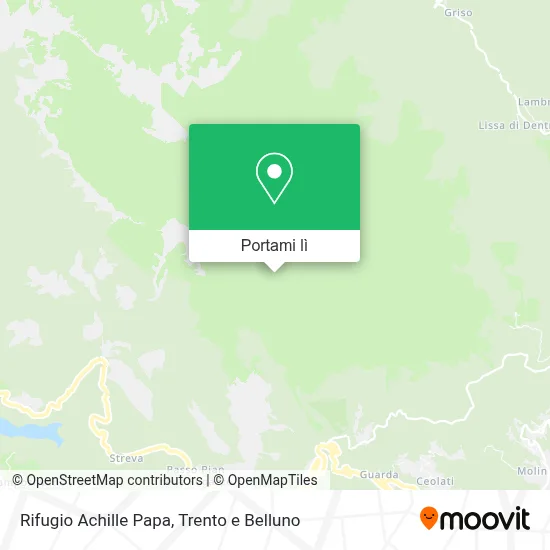Mappa Rifugio Achille Papa
