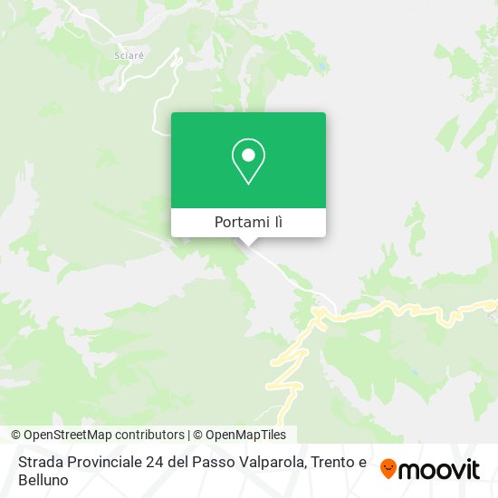 Mappa Strada Provinciale 24 del Passo Valparola