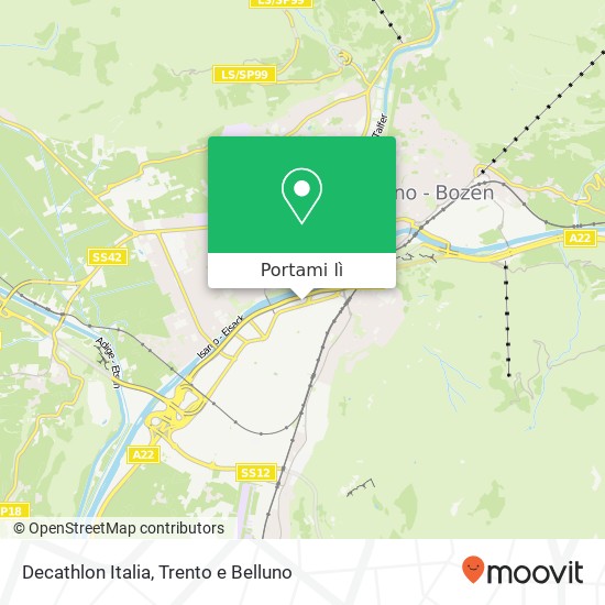 Mappa Decathlon Italia