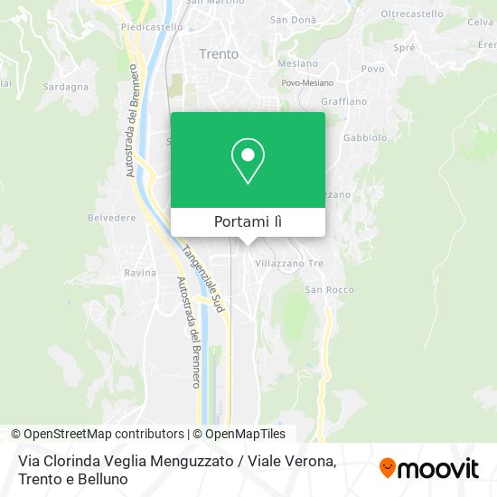 Mappa Via Clorinda Veglia Menguzzato / Viale Verona