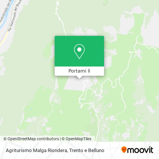 Mappa Agriturismo Malga Riondera