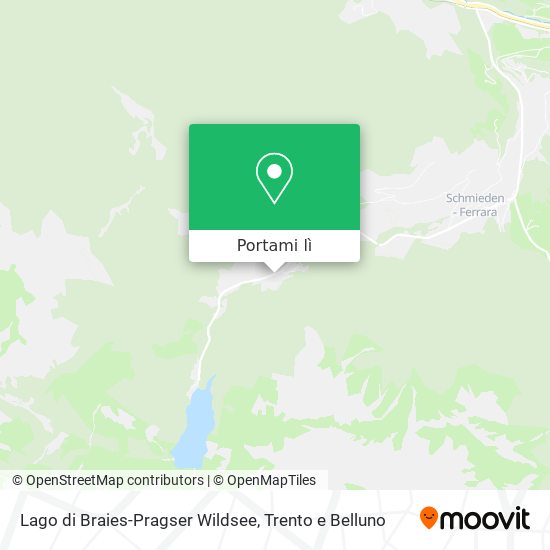 Mappa Lago di Braies-Pragser Wildsee
