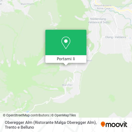 Mappa Oberegger Alm (Ristorante Malga Oberegger Alm)