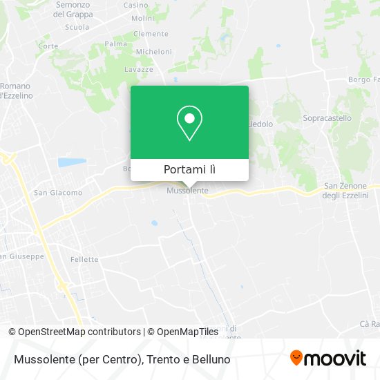 Mappa Mussolente (per Centro)