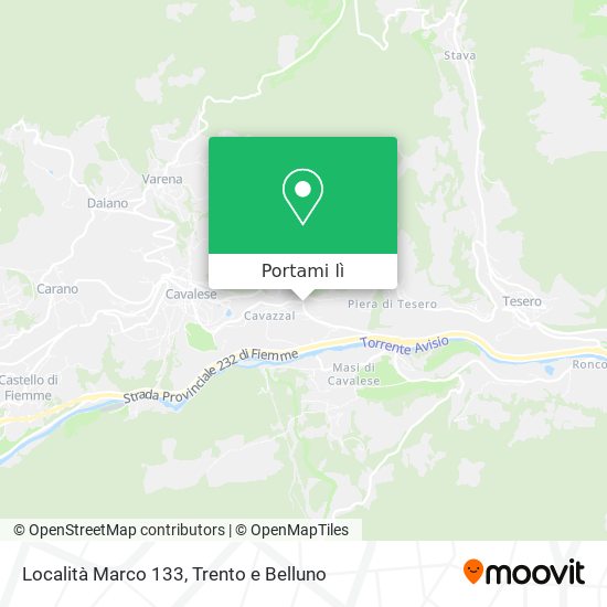 Mappa Località Marco 133