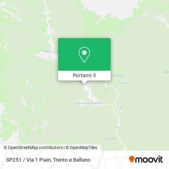 Mappa SP251 / Via 1 Piain