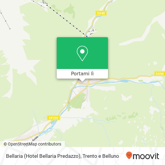 Mappa Bellaria (Hotel Bellaria Predazzo)