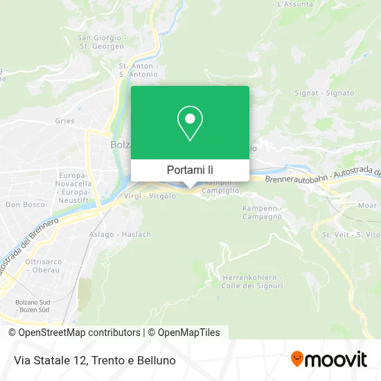 Mappa Via Statale 12