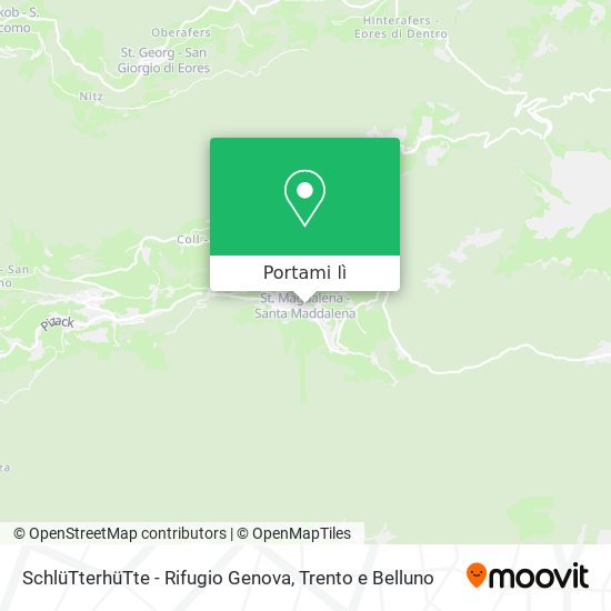 Mappa SchlüTterhüTte - Rifugio Genova
