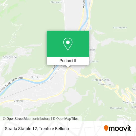 Mappa Strada Statale 12