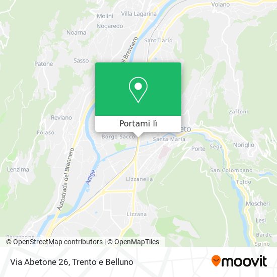 Mappa Via Abetone  26