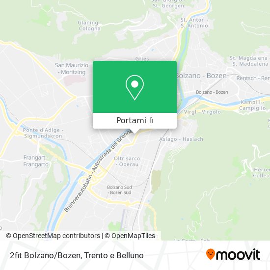 Mappa 2fit Bolzano/Bozen