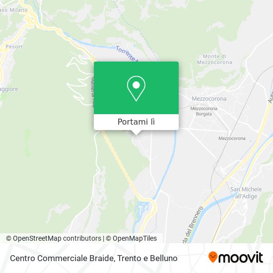 Mappa Centro Commerciale Braide