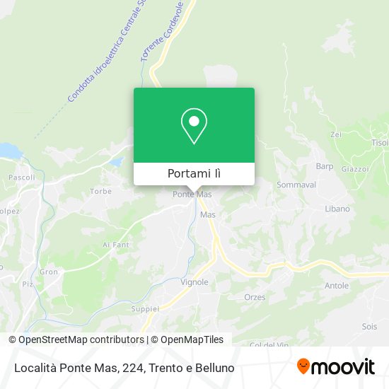 Mappa Località Ponte Mas, 224