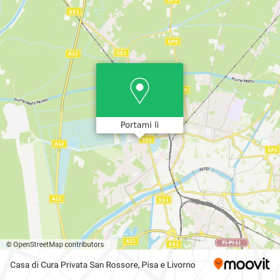 Come Arrivare A Casa Di Cura Privata San Rossore A Pisa Con Bus