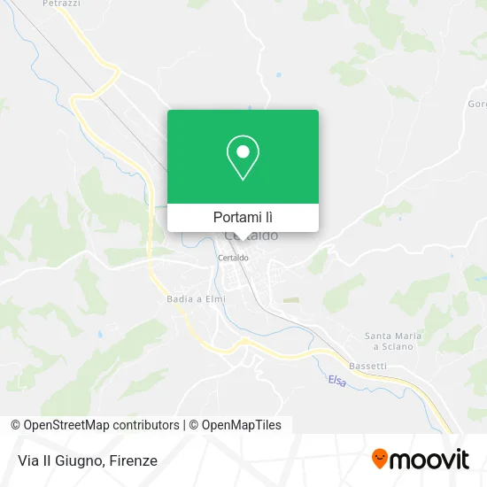 Mappa Via II Giugno