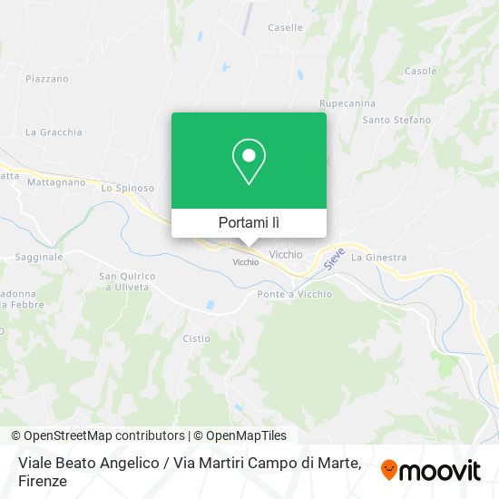 Mappa Viale Beato Angelico / Via Martiri Campo di Marte