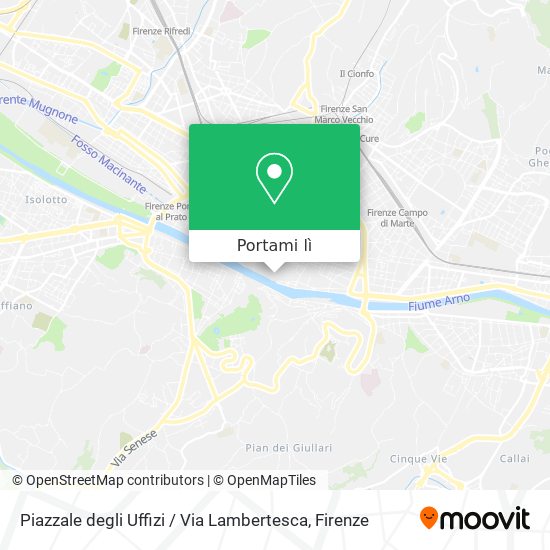 Mappa Piazzale degli Uffizi / Via Lambertesca