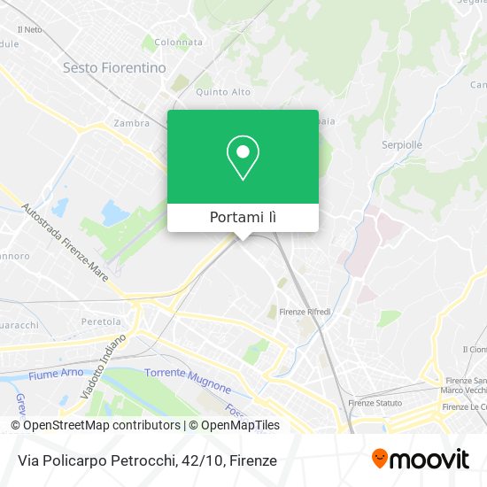 Mappa Via Policarpo Petrocchi, 42/10