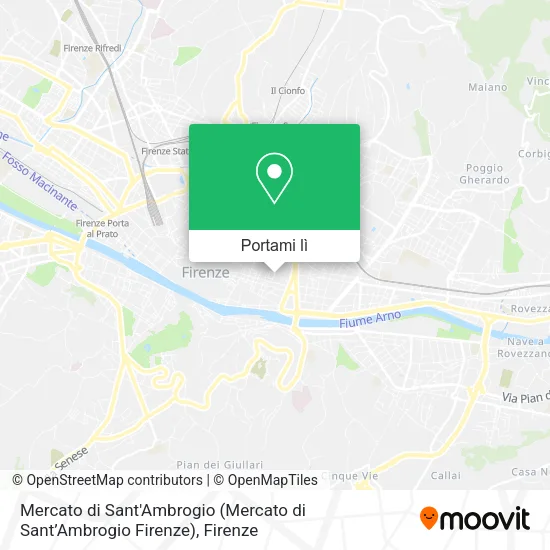 Mappa Mercato di Sant'Ambrogio (Mercato di Sant’Ambrogio Firenze)