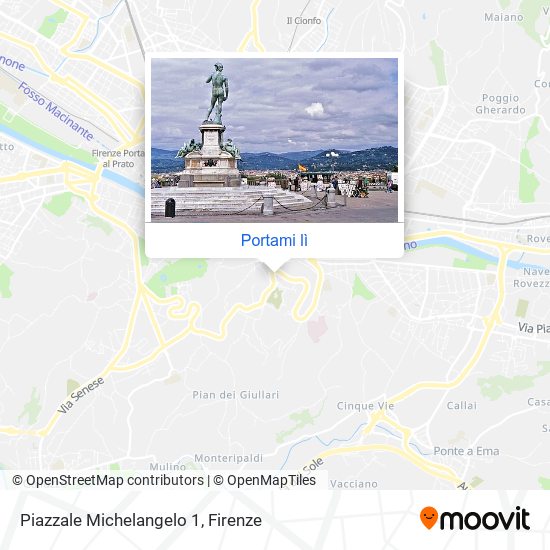 Mappa Piazzale Michelangelo  1