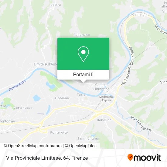 Mappa Via Provinciale Limitese, 64