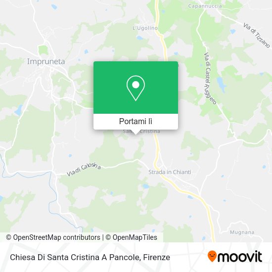 Mappa Chiesa Di Santa Cristina A Pancole