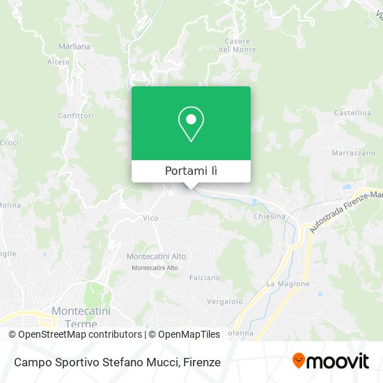 Mappa Campo Sportivo Stefano Mucci