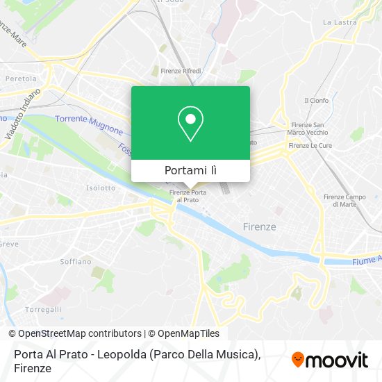 Mappa Porta Al Prato - Leopolda (Parco Della Musica)