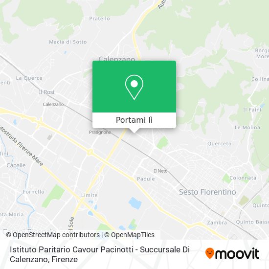Mappa Istituto Paritario Cavour Pacinotti - Succursale Di Calenzano
