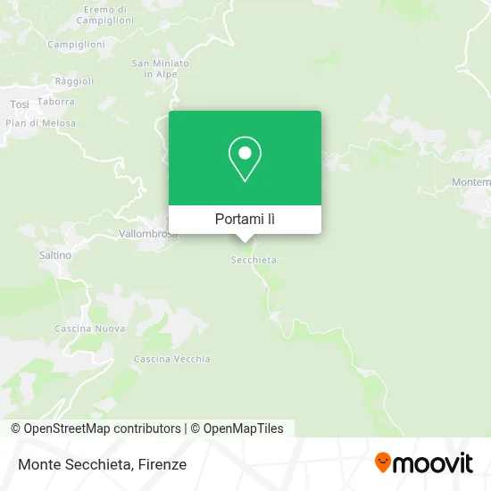 Mappa Monte Secchieta