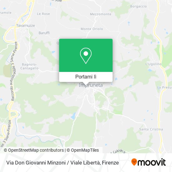 Mappa Via Don Giovanni Minzoni / Viale Libertà