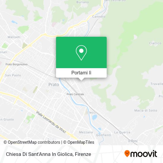 Mappa Chiesa Di Sant'Anna In Giolica