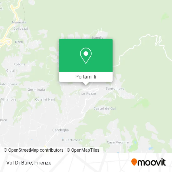 Mappa Val Di Bure