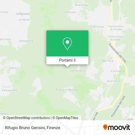 Mappa Rifugio Bruno Gensini