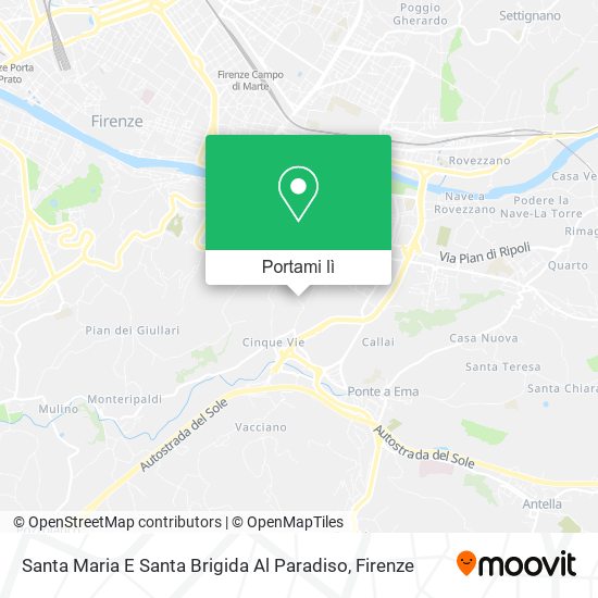 Mappa Santa Maria E Santa Brigida Al Paradiso