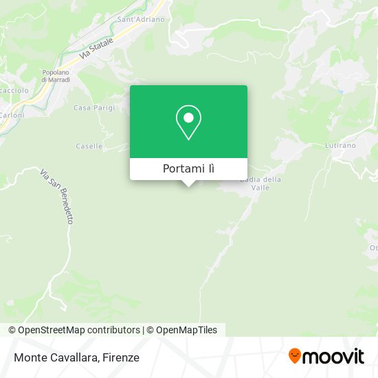 Mappa Monte Cavallara