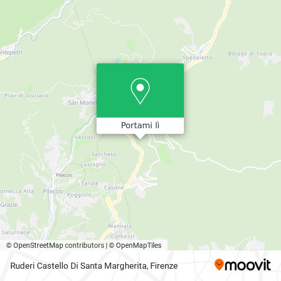 Mappa Ruderi Castello Di Santa Margherita